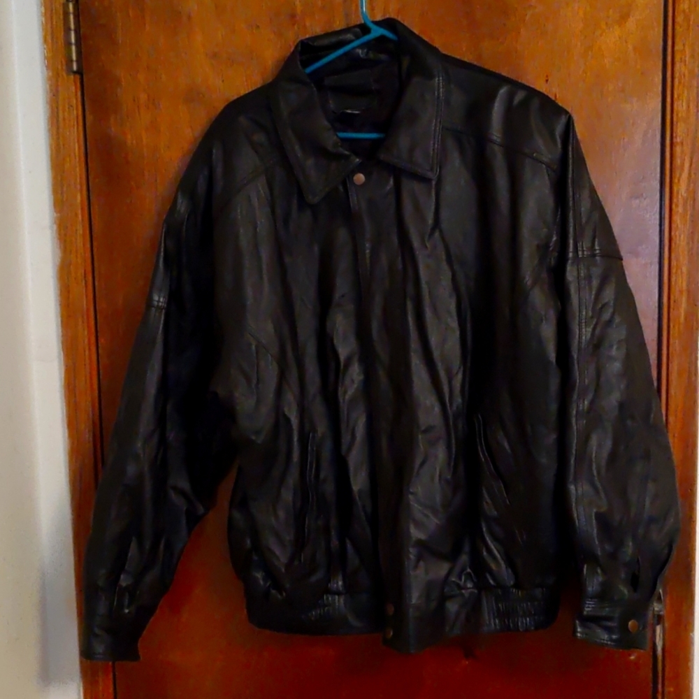 Leather jacket size Large